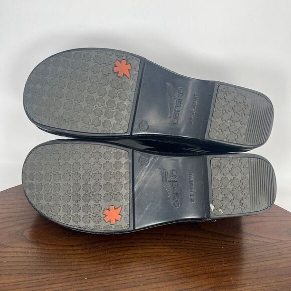 Dansko Clog Shoes 41 / 10.5 Black Leather Comfort Professional 3906000202 - Picture 7 of 16